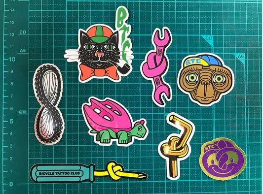Bicycle Tatto Club "Sticker Set #2"