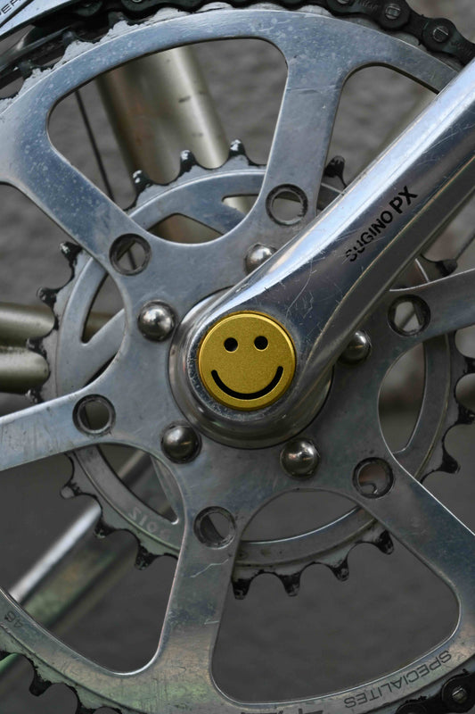 bike felix "ALUMINIUM SMILEY CRANKSET CAPS"